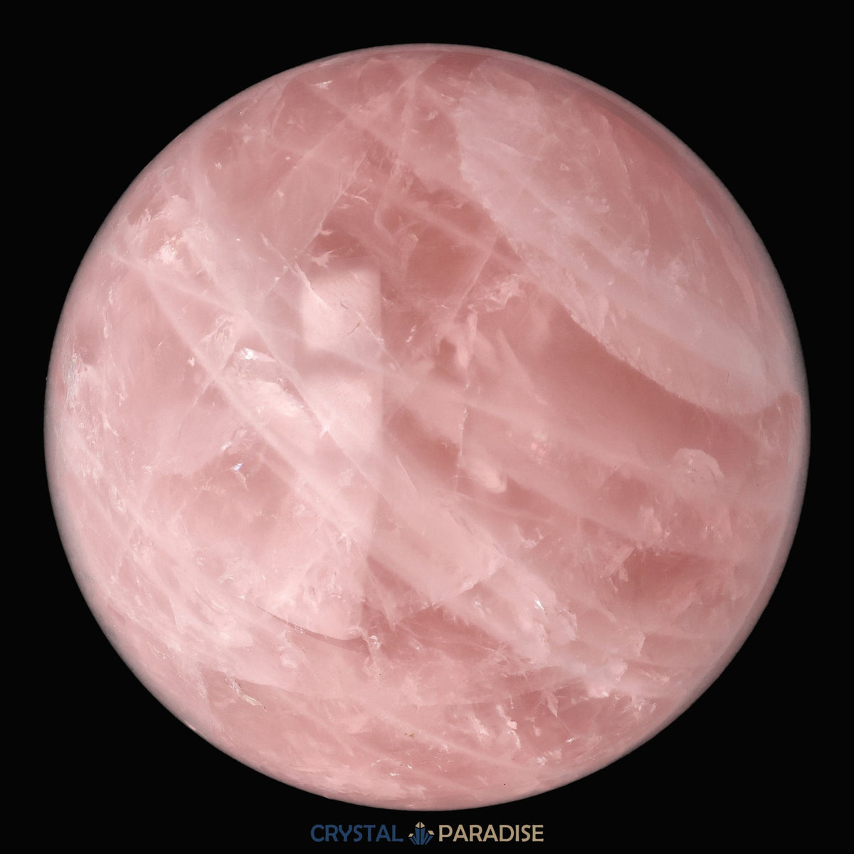 Rosenquarz Kugel (rosa transparent) – Ansicht 2