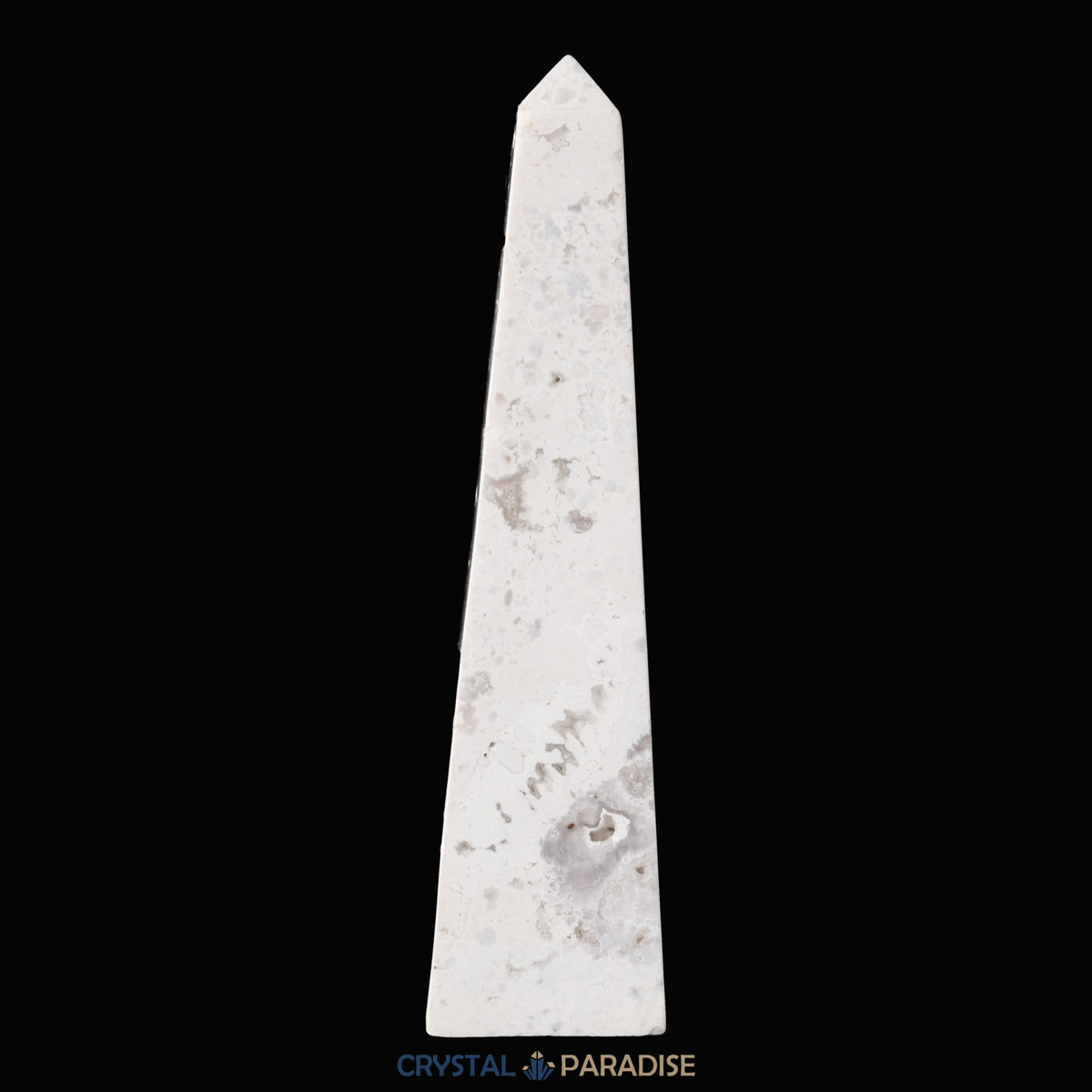 Schneeachat Obelisk (150 - 250 g) – Ansicht 4