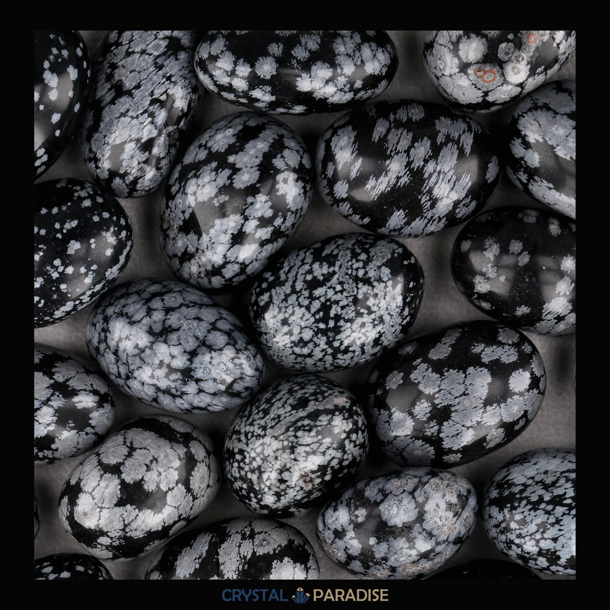 Schneeflocken Obsidian Trommelsteine – Ansicht 5