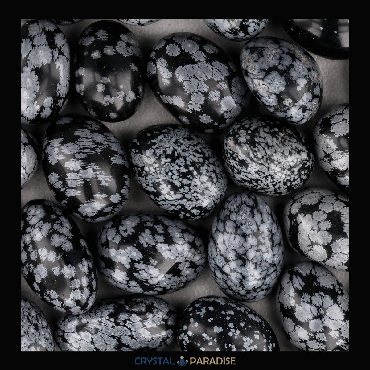 Schneeflocken Obsidian Trommelsteine – Ansicht 9