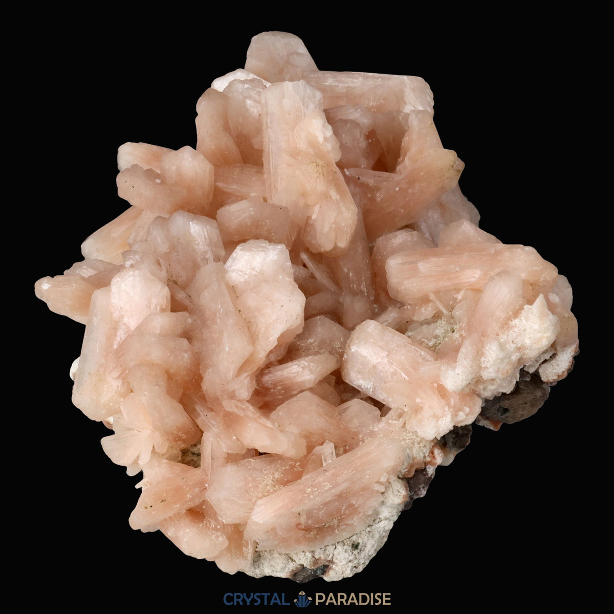 Stilbit Cluster Handstufe auf Zeolith aus Indien (195g) – Ansicht 9