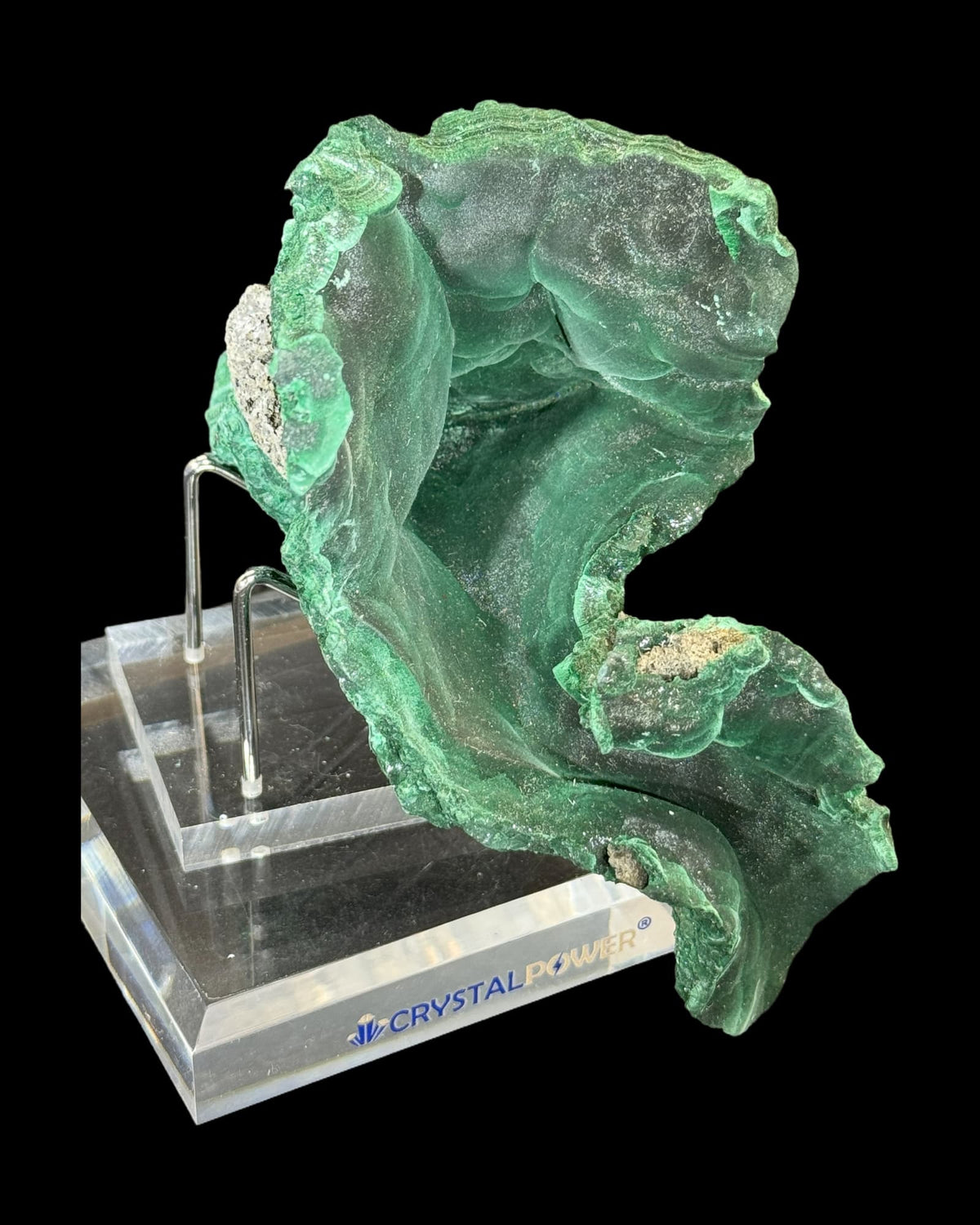 velvet malachit 452g vor schwarzem Hintergrund