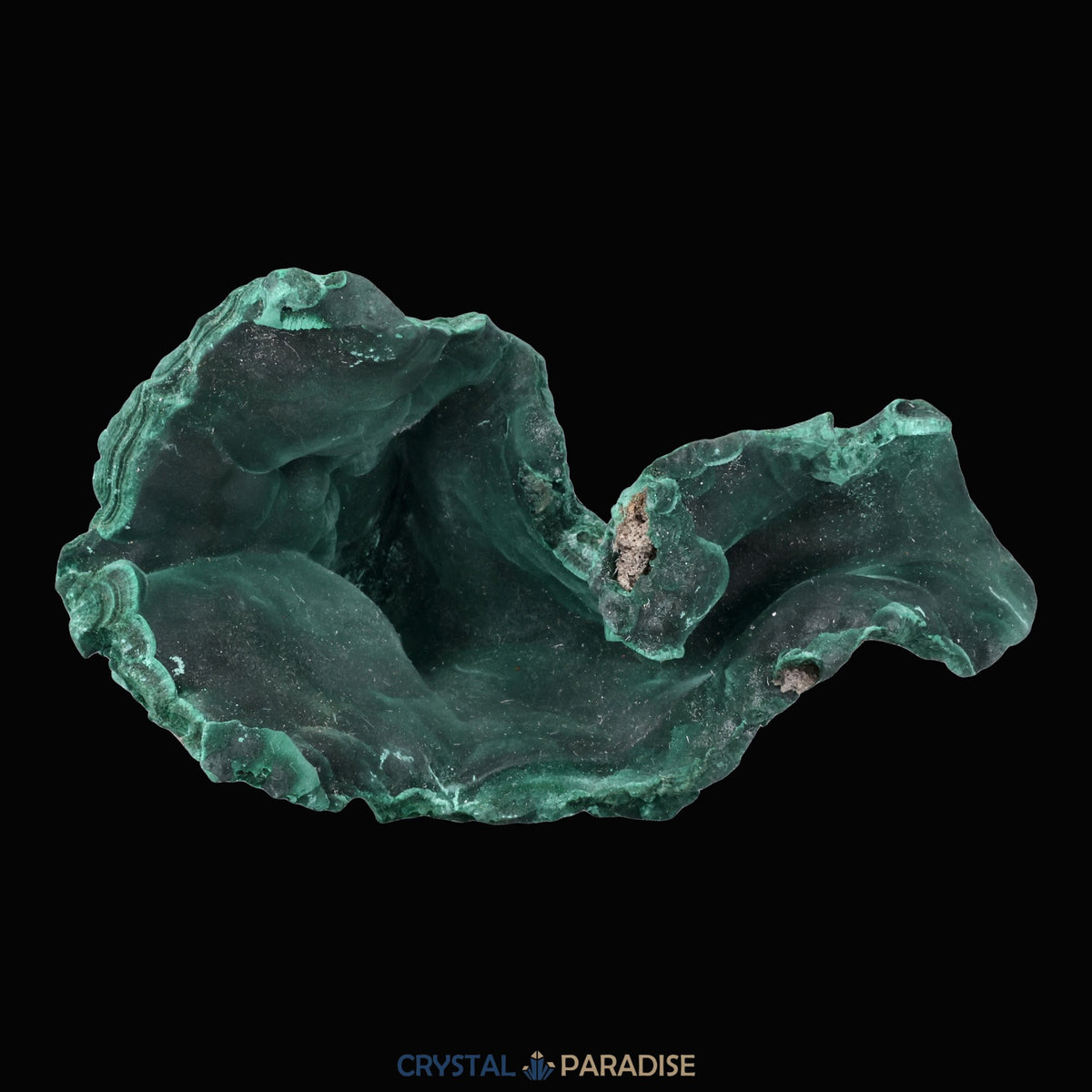 Velvet Malachit Stufe aus der Tantara Mine, Kongo (452g) – Ansicht 13