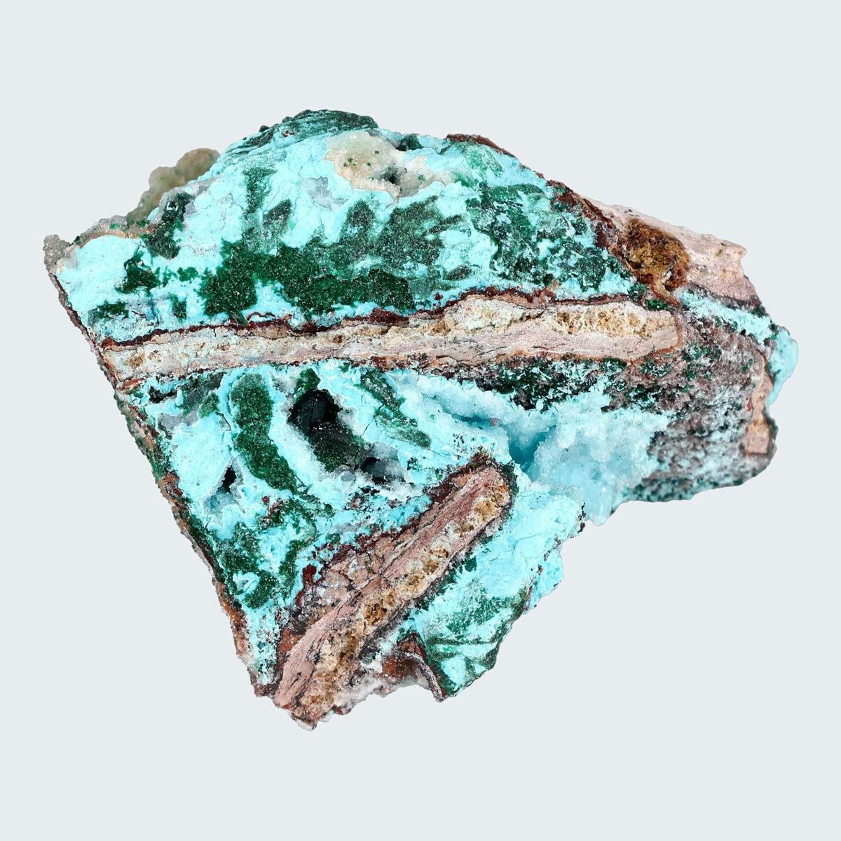 Chrysokoll Stufe aus Tenke-Fungurume, Kolwezi, Lualaba, DR Kongo (71g) - crystal paradise