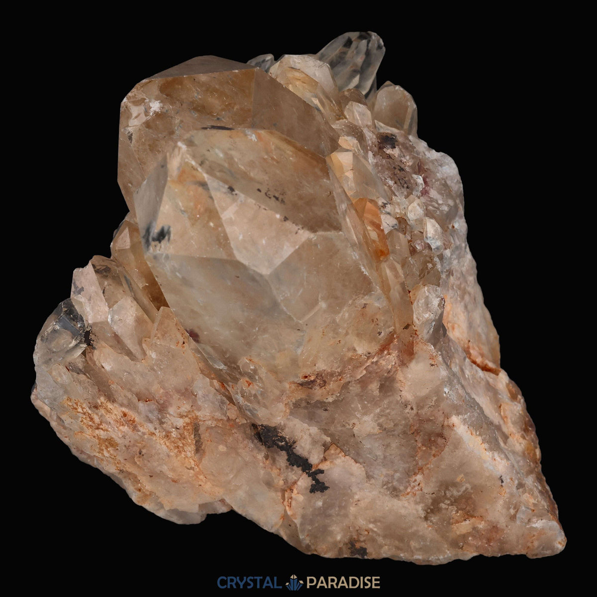 Citrin Handstufe aus Kunduluni, Kongo (660g) - unbehandelt - crystal paradise