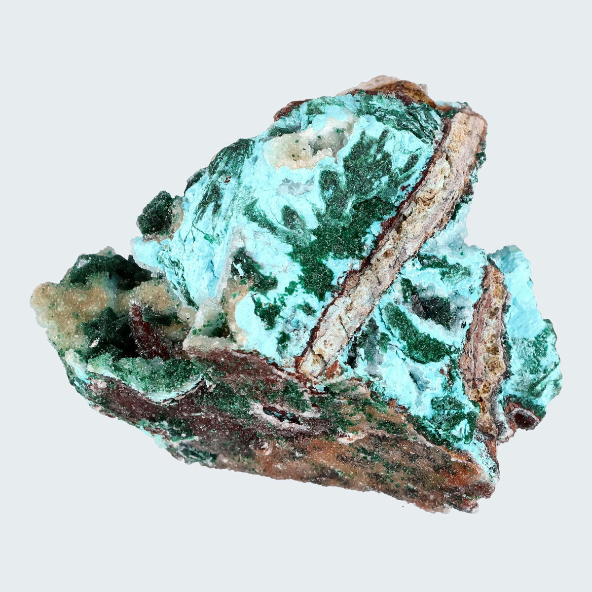 Chrysokoll Stufe aus Tenke-Fungurume, Kolwezi, Lualaba, DR Kongo (71g) - crystal paradise