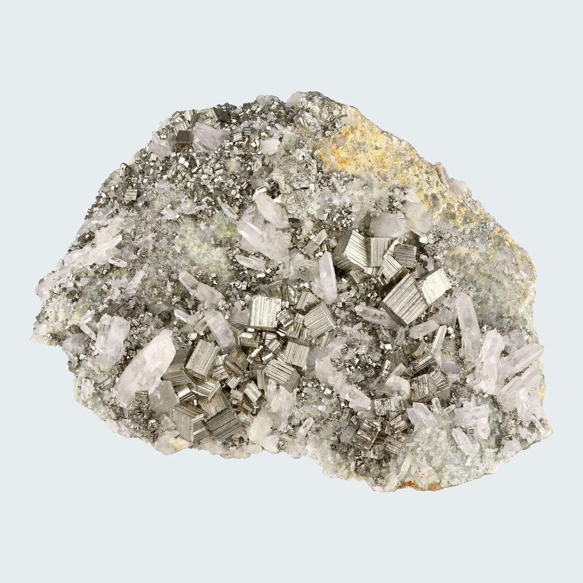 Pyrit an Bergkristall aus Indonesien (2066g) - crystal paradise