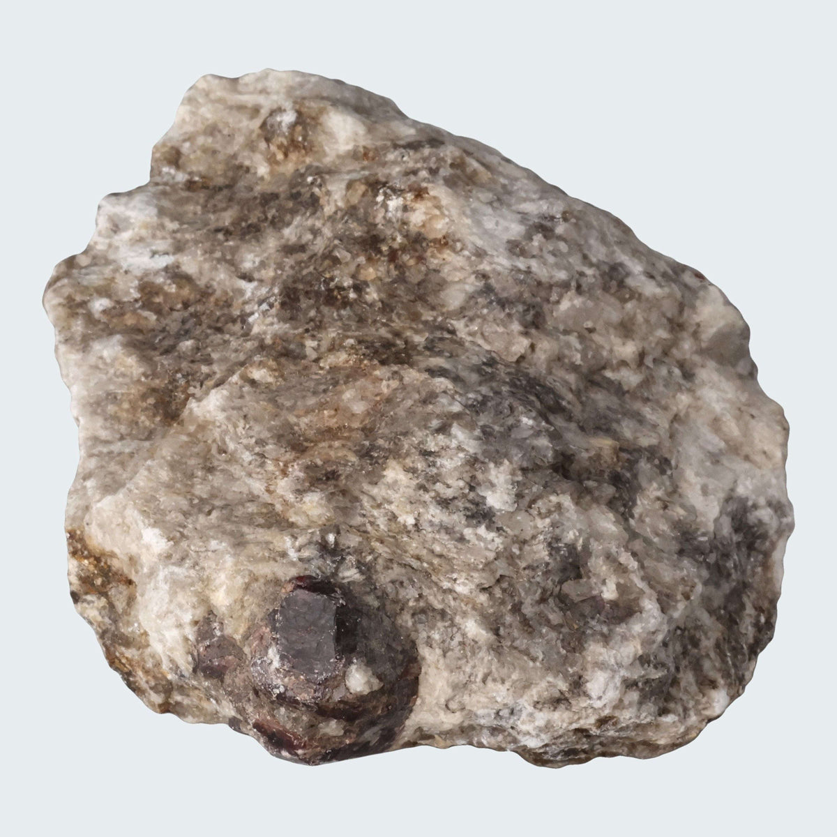 Heilstein Granat rot – Almandin in Muttergestein, 753g, naturbelassen aus Brasilien