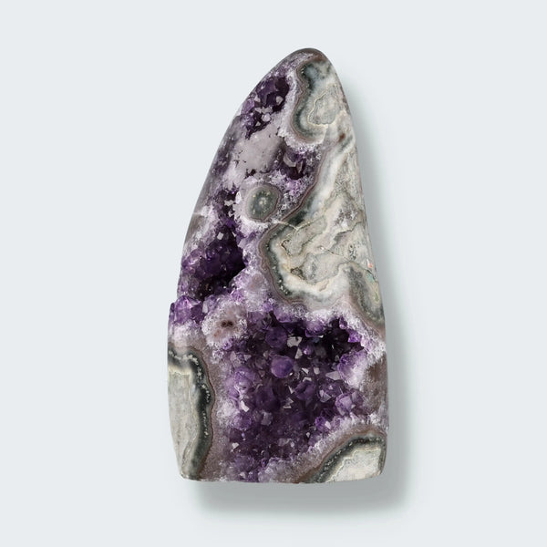 Achatisierte Amethyst Druse aus Uruguay (221g)