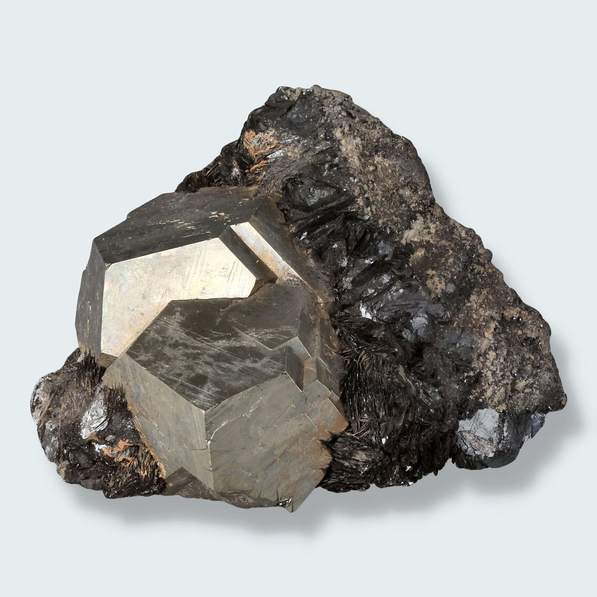 Pyrit mit Hämatit aus Elba, Italien (210g)