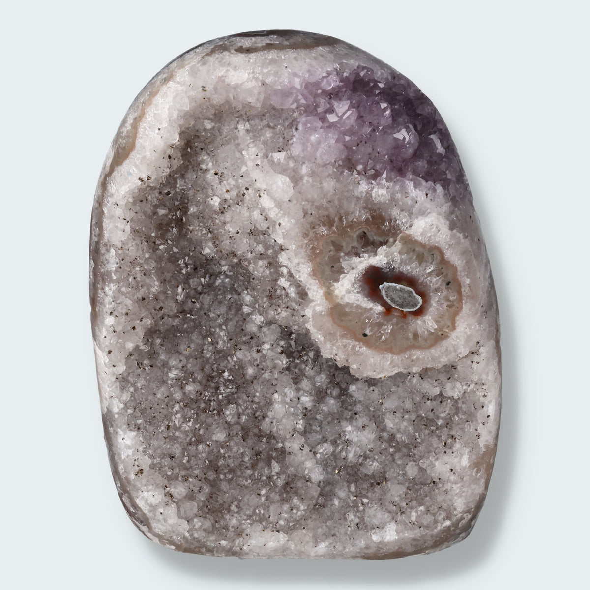 Achatisierter Amethyst Druse aus Uruguay (435g)