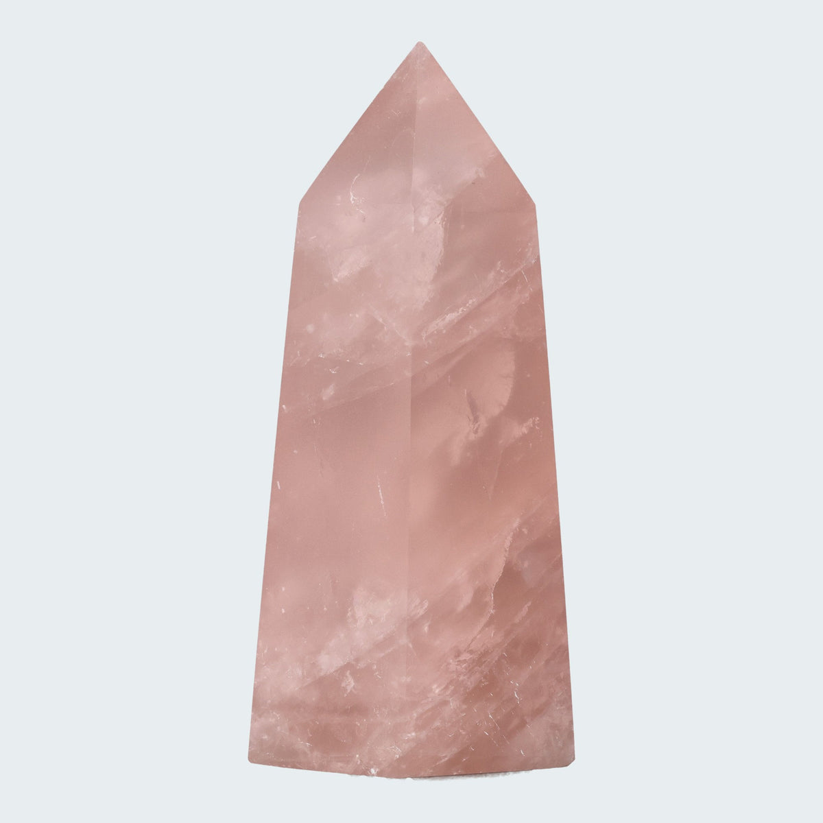 Rosenquarz Obelisk (rosa transparent)
