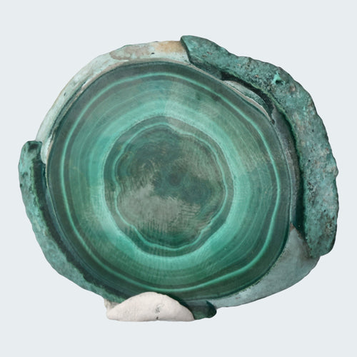 Malachit runde Scheibe aus dem Kongo - crystal paradise
