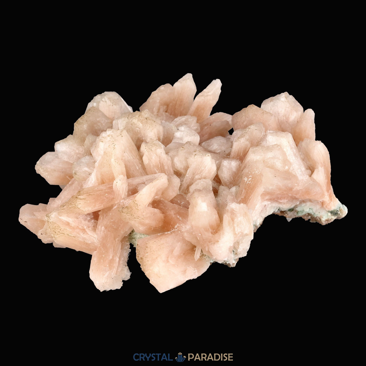 Stilbit Insel auf Zeolith aus Indien - Handstufe - 1 Stück - crystal paradise