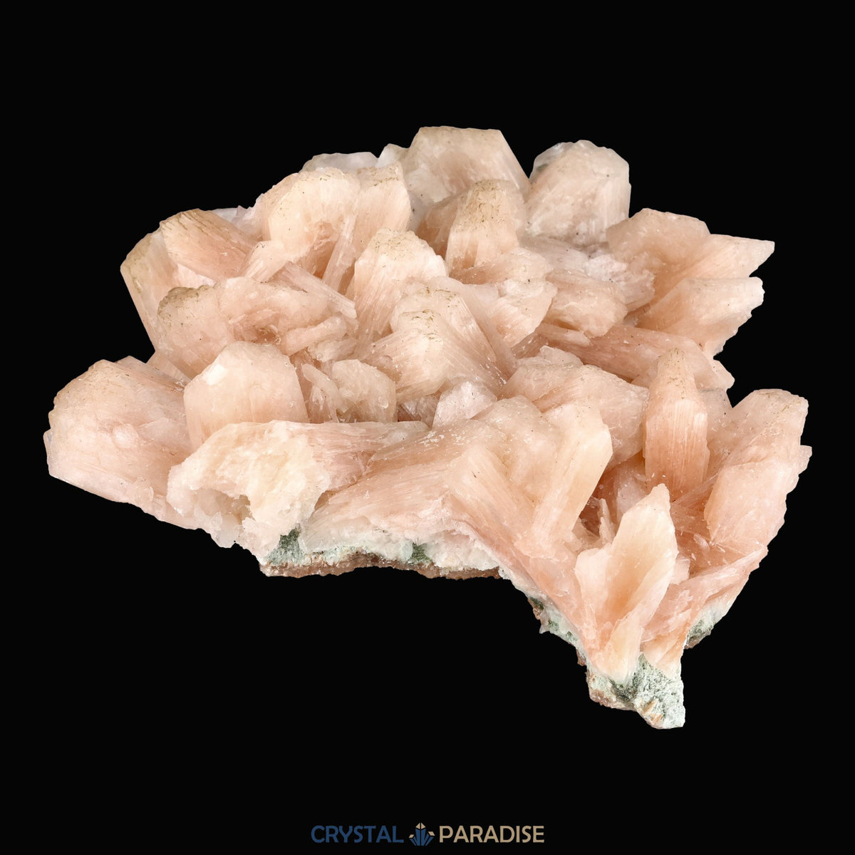 Stilbit Insel auf Zeolith aus Indien - Handstufe - 1 Stück - crystal paradise