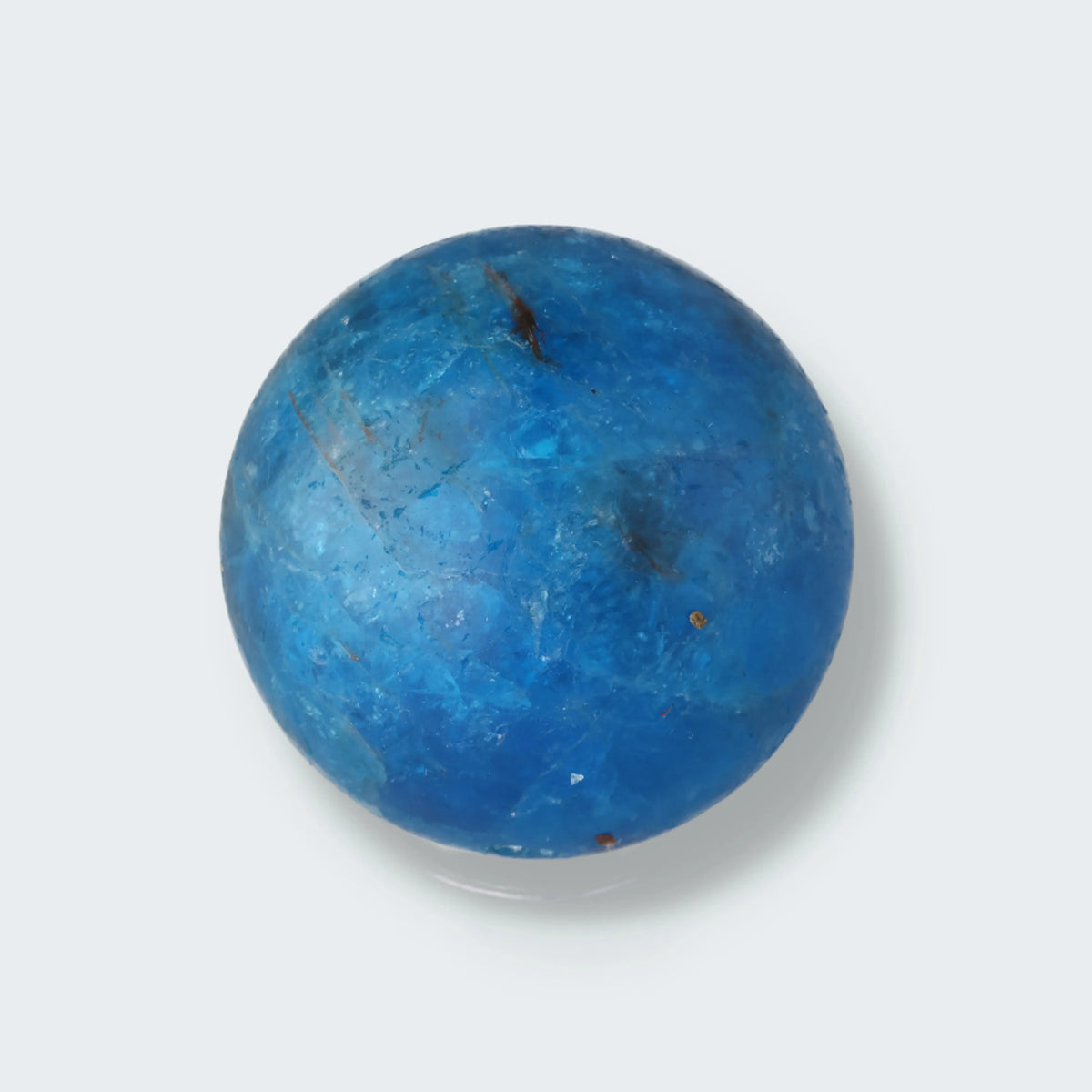 blaue mini Apatit Kugel (ca. 2,5 cm)