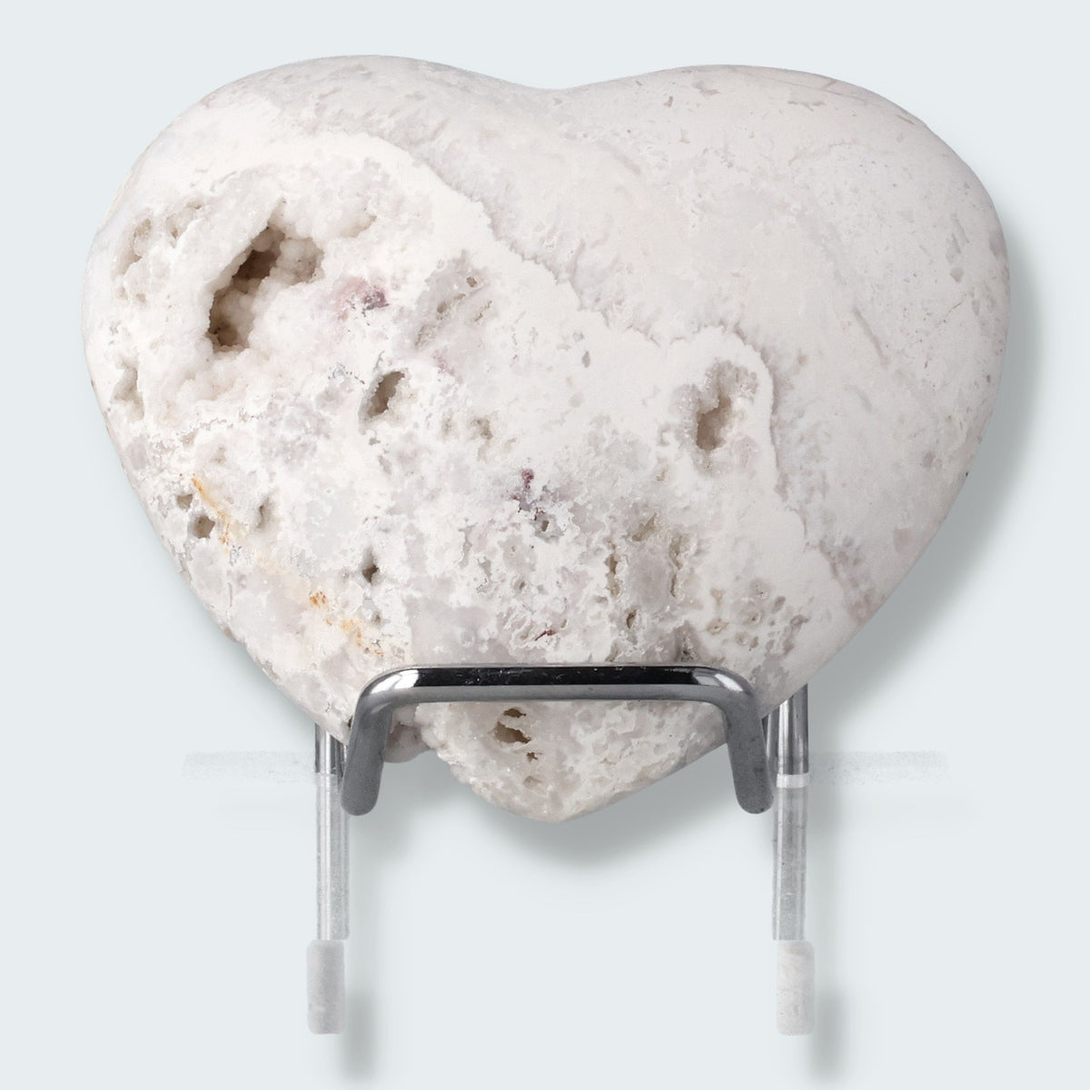 Schneeachat Herz (170 - 200 g)