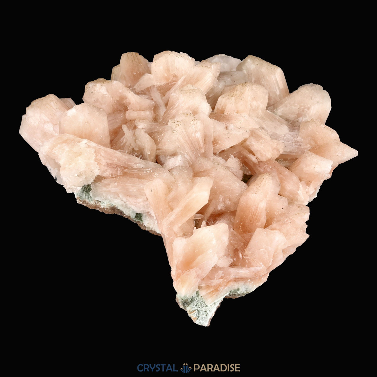 Stilbit Insel auf Zeolith aus Indien - Handstufe - 1 Stück - crystal paradise