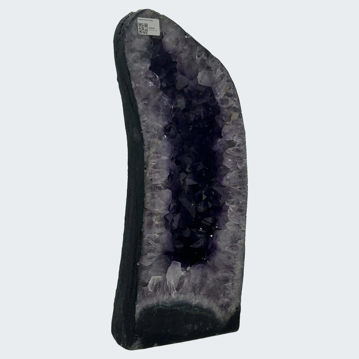 Große Amethyst Geode mit violetten Kristallspitzen, natürliche Druse, ca. 18,5 kg, Brasilien