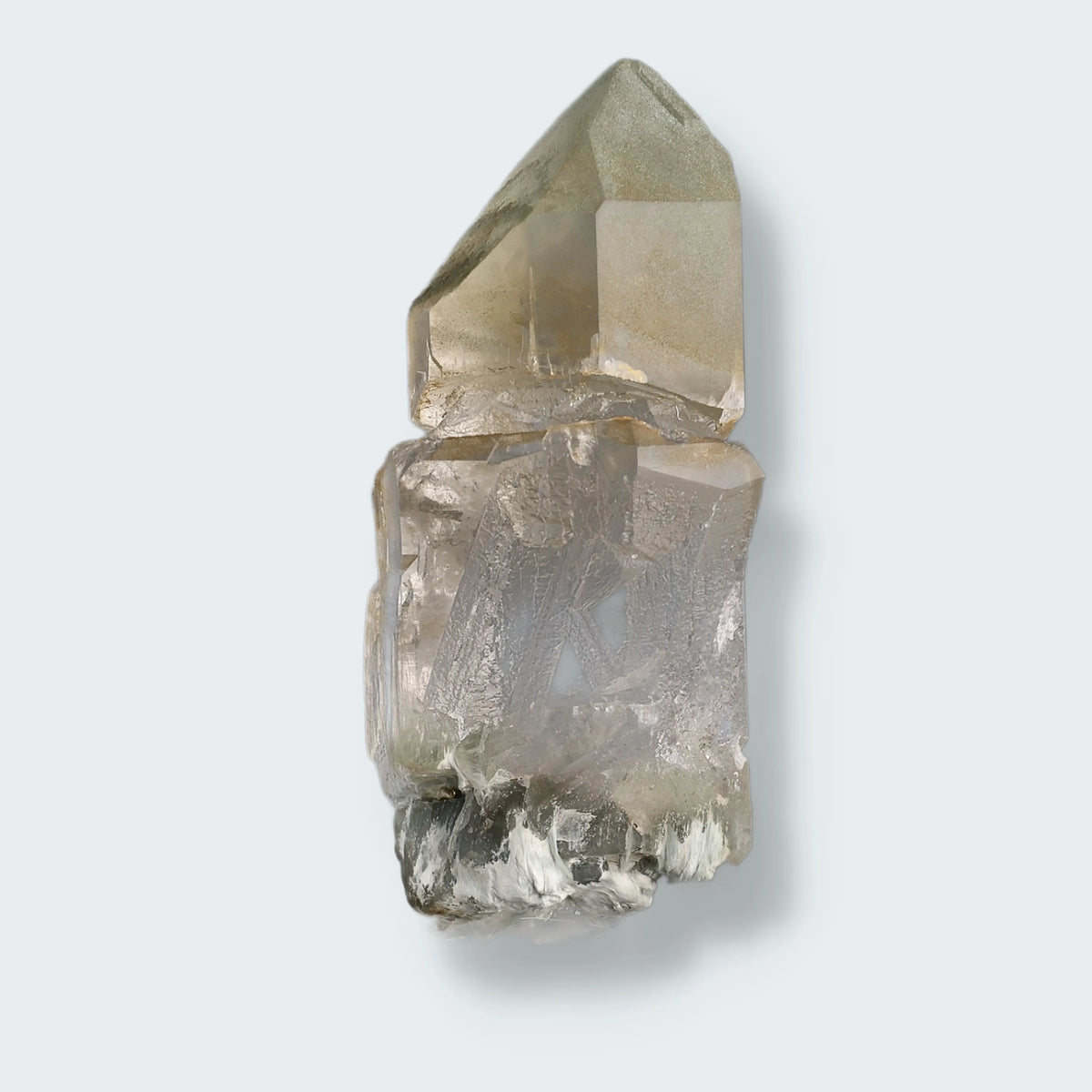 Bergkristall aus Alp Cavrein, Disentis, Graubünden, Schweiz, Stufe 4,0 × 3,5 × 9,0 cm