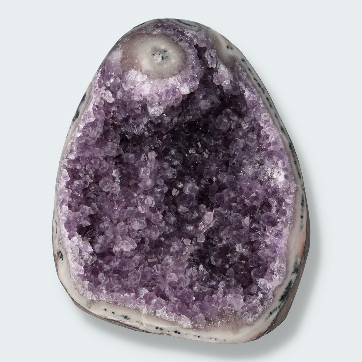 Achatisierte Amethyst Druse aus Uruguay (1230g)