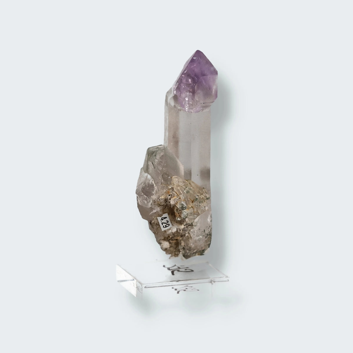 Amethyst aus Fieschergletscher, Wallis, Schweiz, Stufe 2,0 × 1,5 × 5,0 cm