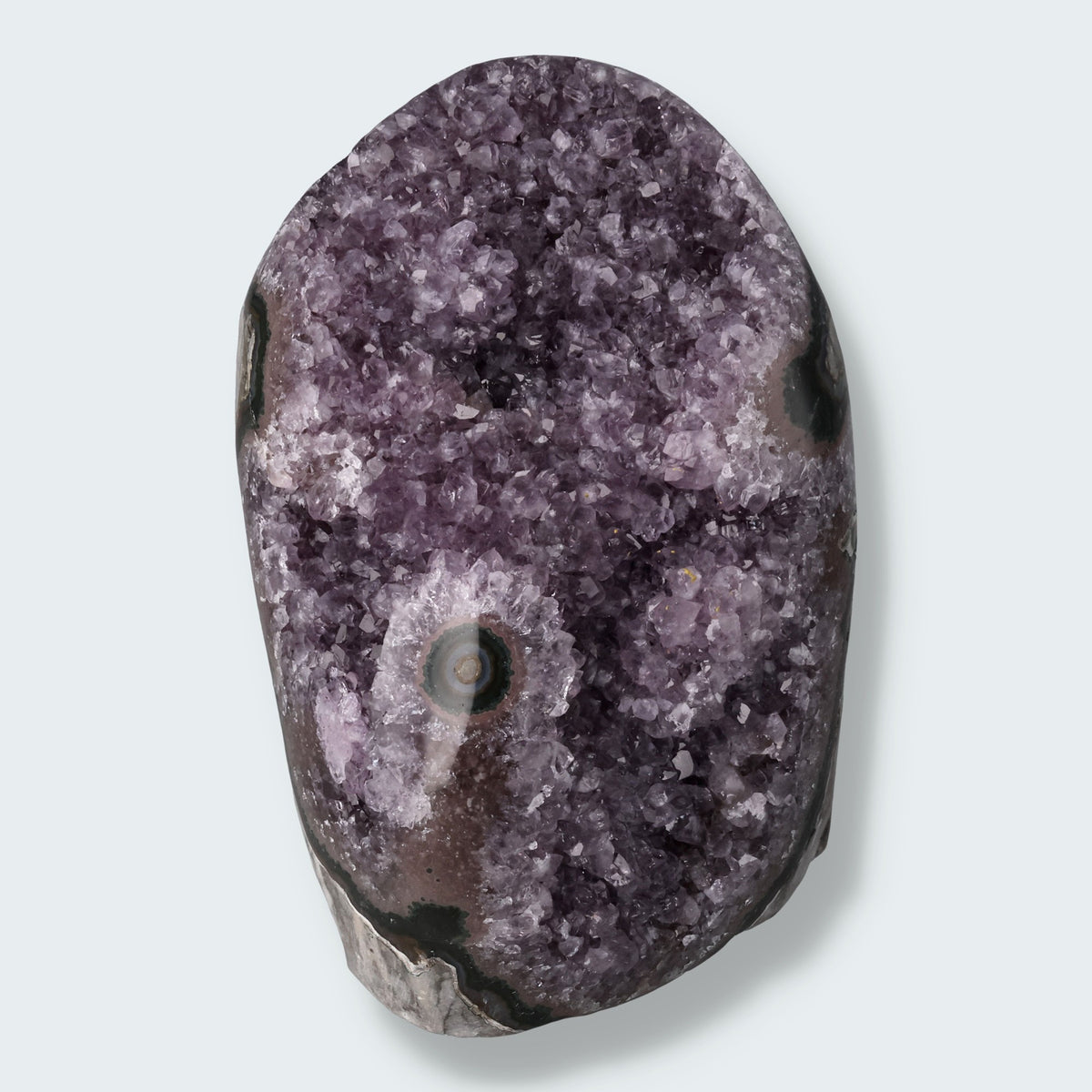 Achatisierte Amethyst Druse aus Uruguay (1155)