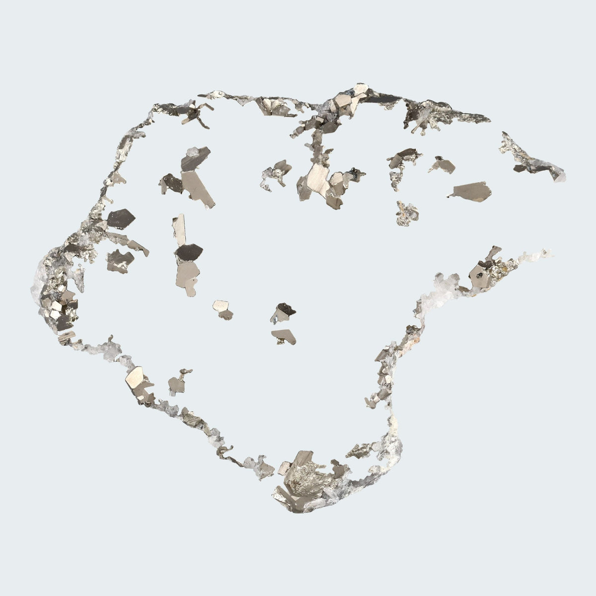 Pyrit an Bergkristall aus Indonesien (381g) - crystal paradise