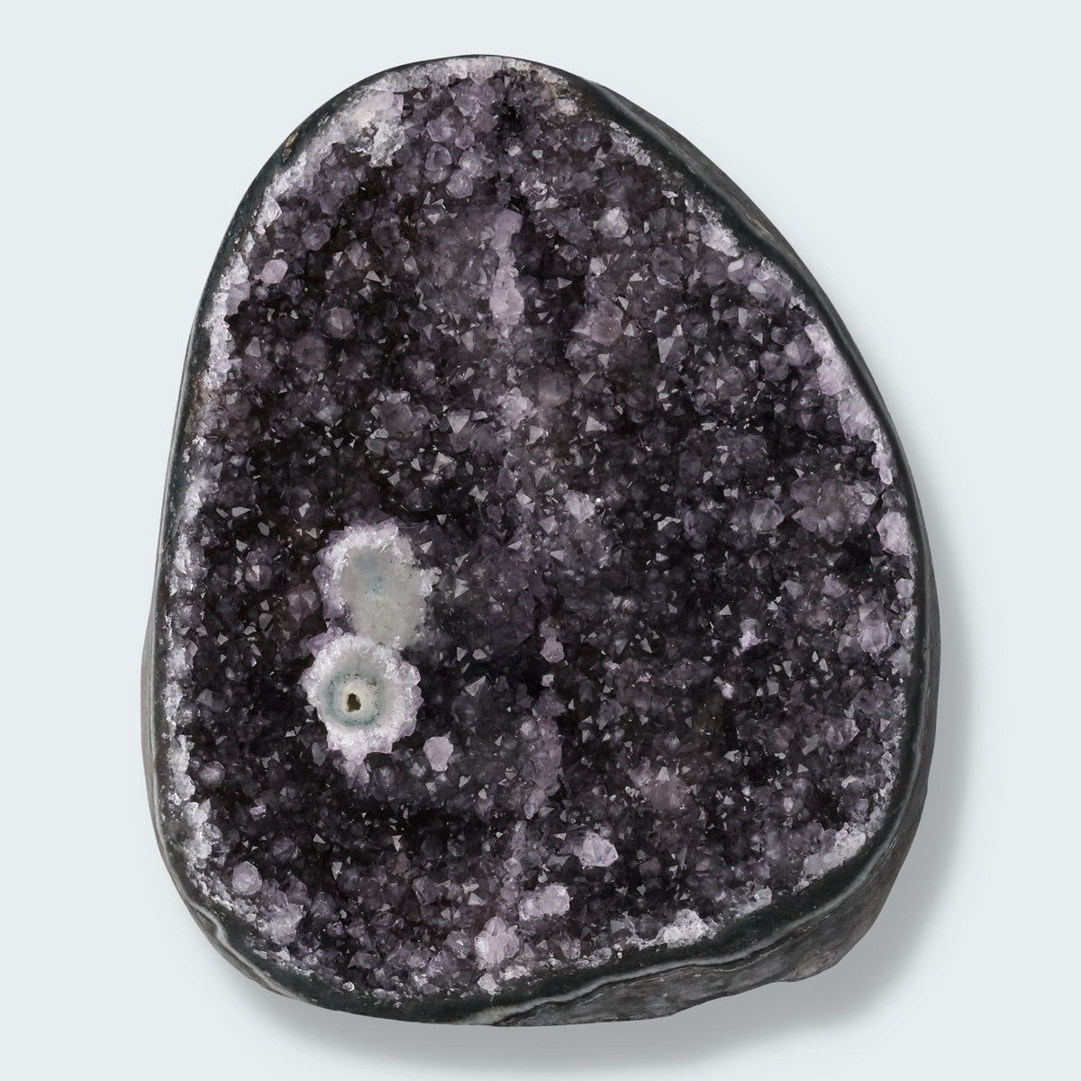 Achatisierte Amethyst Druse aus Uruguay (1010g)