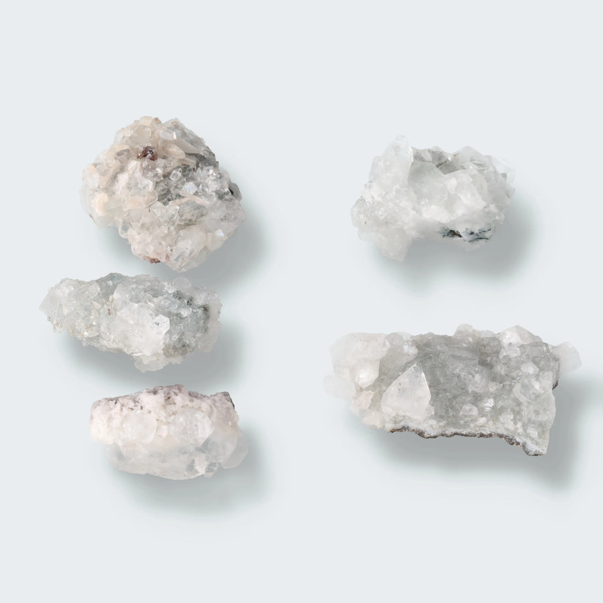 Apophyllit Cluster mittel aus Indien - verschieden Größen