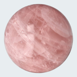Rosenquarz Kugel (rosa transparent) - crystal paradise