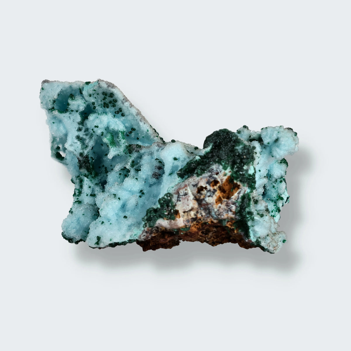 Chrysokoll aus Tenke-Fungurume, Kolwezi, Lualaba, Demokratische Republik Kongo, Stufe 5,0 × 3,5 × 3,0 cm