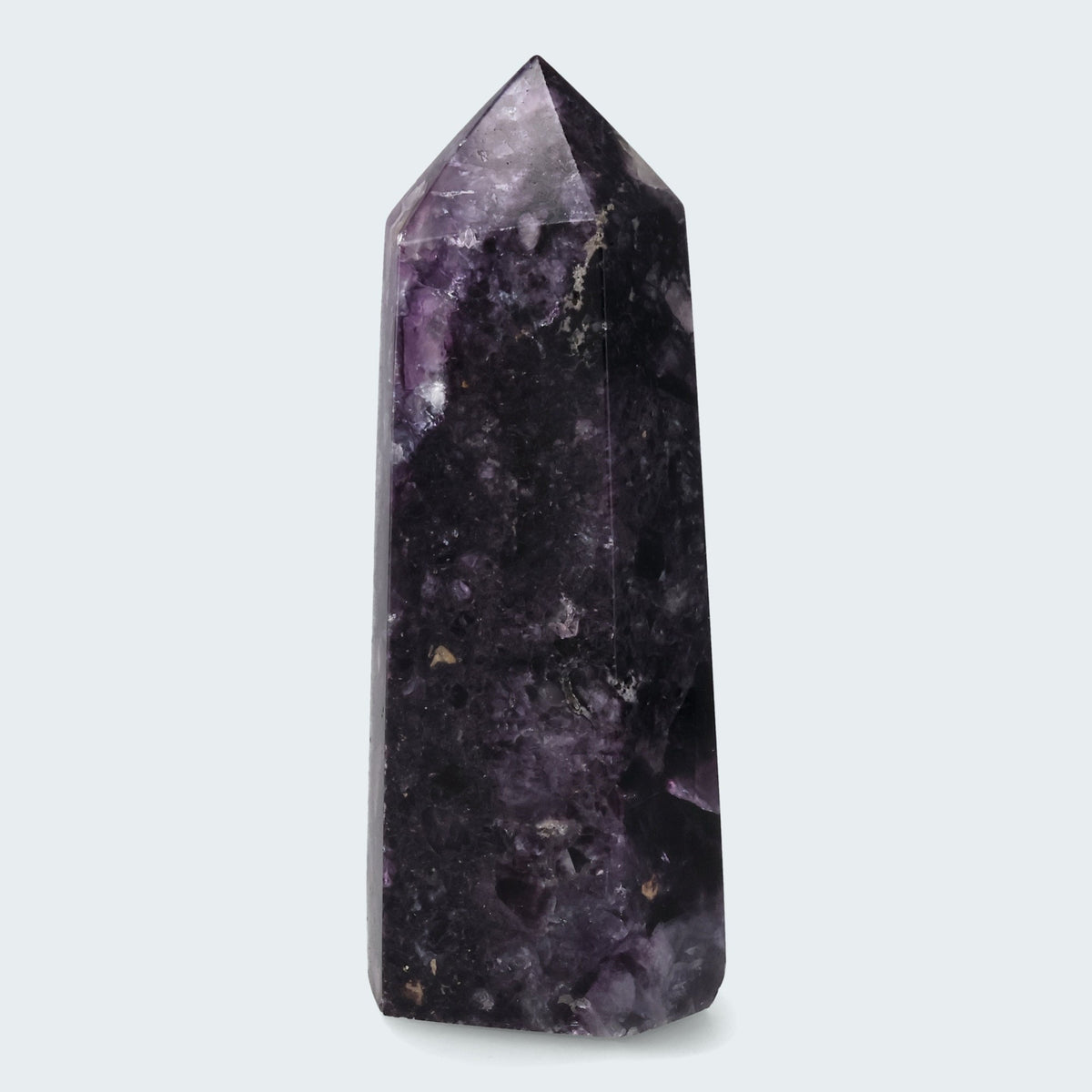 Violetter Fluorit Obelisk aus der inneren Mongolei (599g) – Ansicht 2