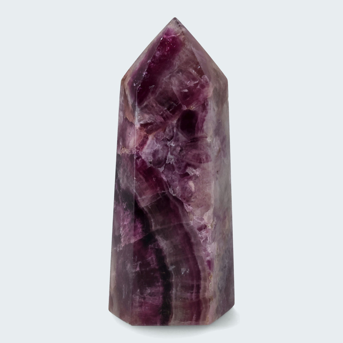 Violetter Fluorit Obelisk aus der inneren Mongolei (712g) – Ansicht 3